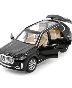 Метален джип BMW X7, Със светлини и звуци, Черен, Без опаковка