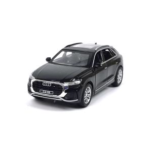 Метален джип Audi Q8, Със светлини и звуци, Черен, Без опаковка