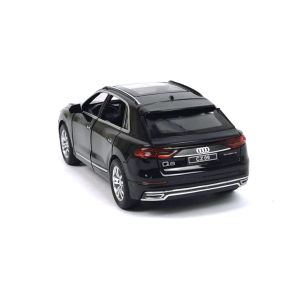 Метален джип Audi Q8, Със светлини и звуци, Черен, Без опаковка