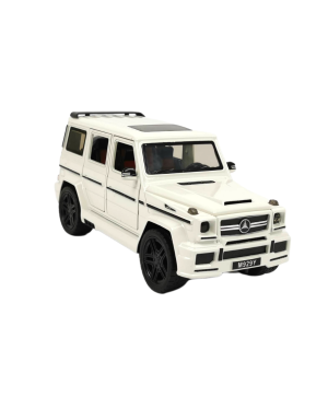 Метален джип Mercedes G Class, Със звук и светлини, Бяла,  Без опаковка!