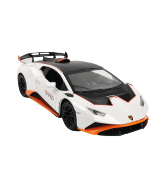 Метална количка Lamborghini, С отварящи врати, Бяла, Без опаковка