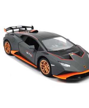 Метална количка Lamborghini, С отварящи врати, Черна, Без опаковка