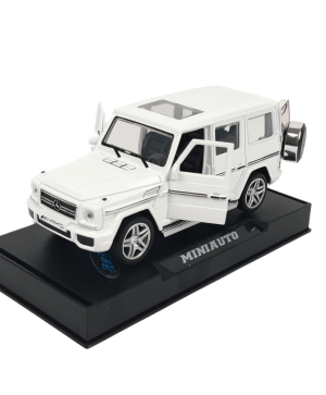 Метален джип Mercedes G-class AMG, със звук и светлини, Бяла