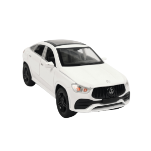 Метален автомобил Mercedes Benz GLE, Купе, Бял, Без опаковка
