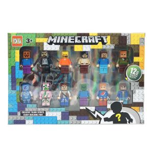 Комплект фигури, Minecraft, 12 бр