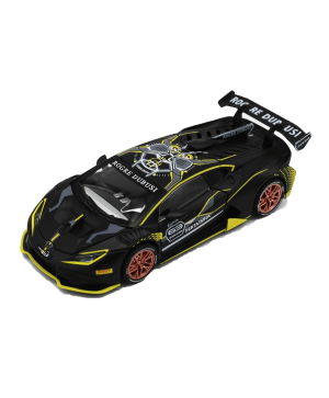 Метален автомобил, Lamborghini Huracan GT3, Със звук и светлини, Черен