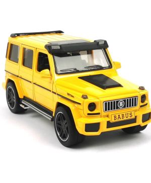 Метален джип Mercedes G class Brabus, Със звук и светлини, Жълт, Без опаковка