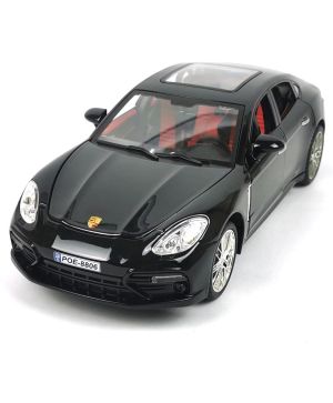 Метална кола Porsche Panamera, Със светлини и звуци, Черна, 1:18, Без опаковка