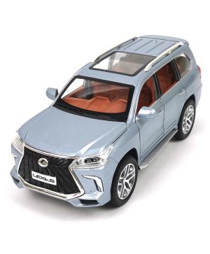 Метален джип LEXUS lx570, С отварящи се врати, Син, 1:24, Без опаковка