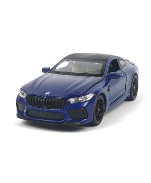 Метална количка BMW M8, 1:32, Синя, Без опаковка