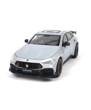 Метален автомобил, Mercedes AMG GT, Brabus, 1:24, Сив, Без опаковка