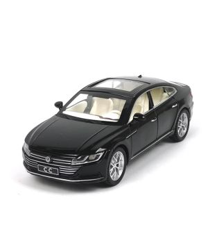 Метална кола Volkswagen Passat CC, С отварящи се врати, Черна, Без опаковка