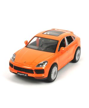 Метална кола Porsche Cayenne, С отварящи се врати, 1:24, Оранжева, Без опаковка