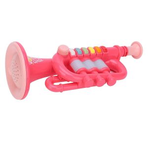 Детска играчка, Тромпет, Звук, Светлини, Розов