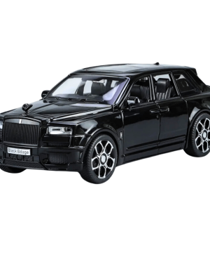 Метална количка Rolls Royces Cullinan, Със светлини и звуци, 1:32, Черна