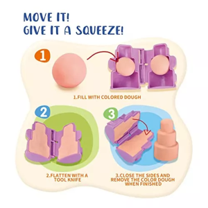 Комплект пластилин, С машинка за формички