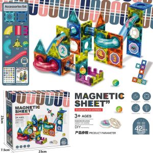 Магнитен конструктор, С топче, 42 части