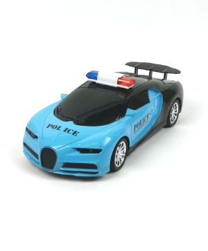  Детска кола Bugatti, С дистанционно, Полицейска, Синя