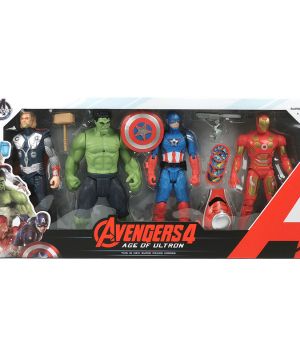 Комплект фигурки Avengers, С оръжие и изстрелвачка, 61х30х7см