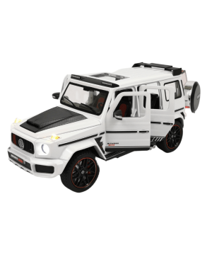 Метален джип Mercedes G-class Brabus, 1:24, Бяла, Без опаковка