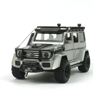 Метален джип Mercedes G-class, Brabus Adventure, 1:24, Сив, Без опаковка