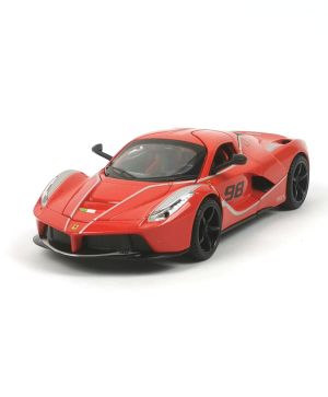 Метална кола Ferrari SF90, С отварящи се врати, 1:22, Червена, Без опаковка