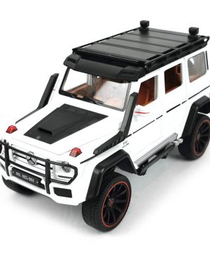 Метален джип Mercedes-benz G class, Brabus, С отварящи се врати, 1:22, Бял