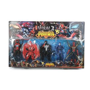 Комплект фигурки Venom2, Със Спайдърмен, 5 броя