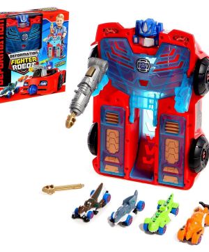 Играчка робот Optimus Prime, С колички, Трансформиращ се в кола 