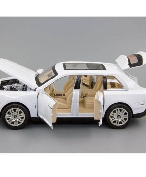 Метален автомобил Rolls-Royce Cullinan, С пушек, Бял, 1:22, Без Опаковка