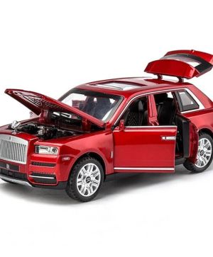 Метален автомобил Rolls-Royce Cullinan, С пушек, Червен, 1:22, Без Опаковка