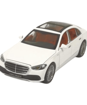 Метален автомобил Mercedes Benz S Class, С пушек, Бял, 1:22, Без опаковка