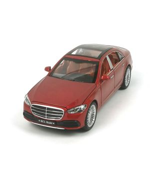 Метален автомобил Mercedes Benz S Class, С пушек, Червен, 1:22, Без опаковка