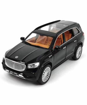 Метален джип, Mercedes-Maybach GLS, С пушек, Черен, 1:22, Без опаковка