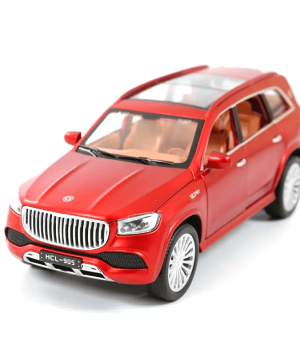 Метален джип, Mercedes-Maybach GLS, С пушек, Червен, 1:22, Без опаковка