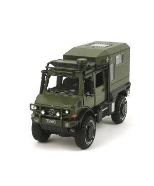 Метален камион Mercedes-Benz, Военен, Зелен, 1:24, Без опаковка