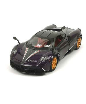 Метална количка Pagani, С пушек, 1:24, Лилава, Без опаковка