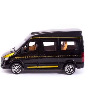 Метален бус Mercedes-Benz Sprinter, Черен, 1:24, Без опаковка