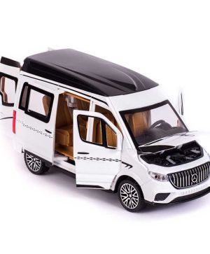 Метален бус Mercedes-Benz Sprinter, Бял, 1:24, Без опаковка