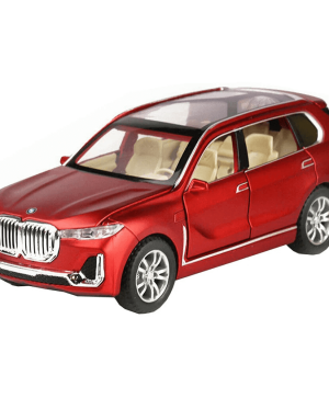 Метален джип BMW X7, С пушек, Червен, 1:24, Без опаковка