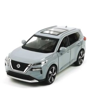 Метален джип Nissan X-TRAIL SUV, 1:32, Сив, Без опаковка