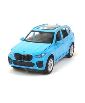 Метален автомобил, Джип BMW X5, Син, Без опаковка