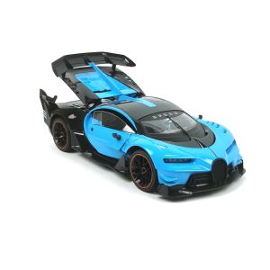 Детска кола Bugatti, С дистанционно, Отварящи се врати, Синя