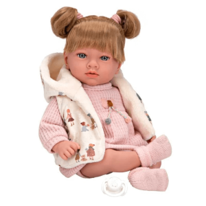 Кукла Ария в розово, която се смее, 40 см