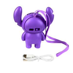 Детски вентилатор, За врат, С USB, Стич