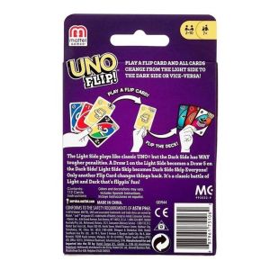 Игра с карти UNO, 2-10 играча, flip, 7+ 