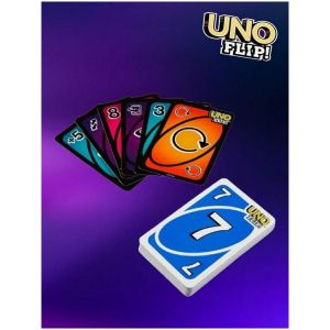 Игра с карти UNO, 2-10 играча, flip, 7+ 