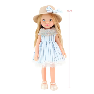 Детска кукла Little Milly, С шапка и четка за коса