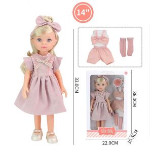 Детска кукла Little Milly, С дрехи за преобличане