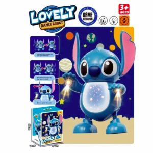 Играчка робот Стич, Музикална, Интерактивна и светеща